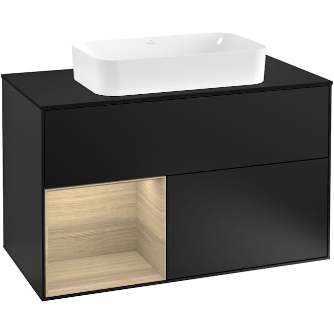 Tvättställsskåp Villeroy & Boch Finion med 2 Lådor Hylla och Bänkskiva för Fristående Tvättställ