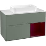 Tvättställsskåp Villeroy & Boch Finion med 2 Lådor Hylla och Bänkskiva för Fristående Tvättställ