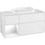 Tvättställsskåp Villeroy & Boch Finion med 3 Lådor Hylla och Bänkskiva för Fristående Tvättställ