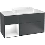 Tvättställsskåp Villeroy & Boch Finion med 3 Lådor Hylla och Bänkskiva för Fristående Tvättställ