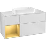 Tvättställsskåp Villeroy & Boch Finion med 3 Lådor Hylla och Bänkskiva för Fristående Tvättställ