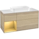 Tvättställsskåp Villeroy & Boch Finion med 3 Lådor Hylla och Bänkskiva för Fristående Tvättställ