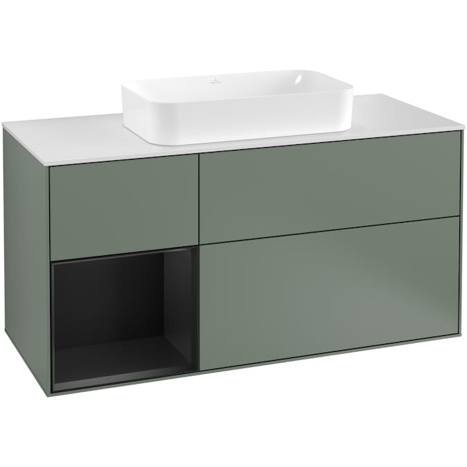 Tvättställsskåp Villeroy & Boch Finion med 3 Lådor Hylla och Bänkskiva för Fristående Tvättställ