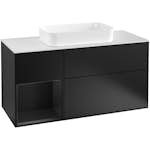 Tvättställsskåp Villeroy & Boch Finion med 3 Lådor Hylla och Bänkskiva för Fristående Tvättställ