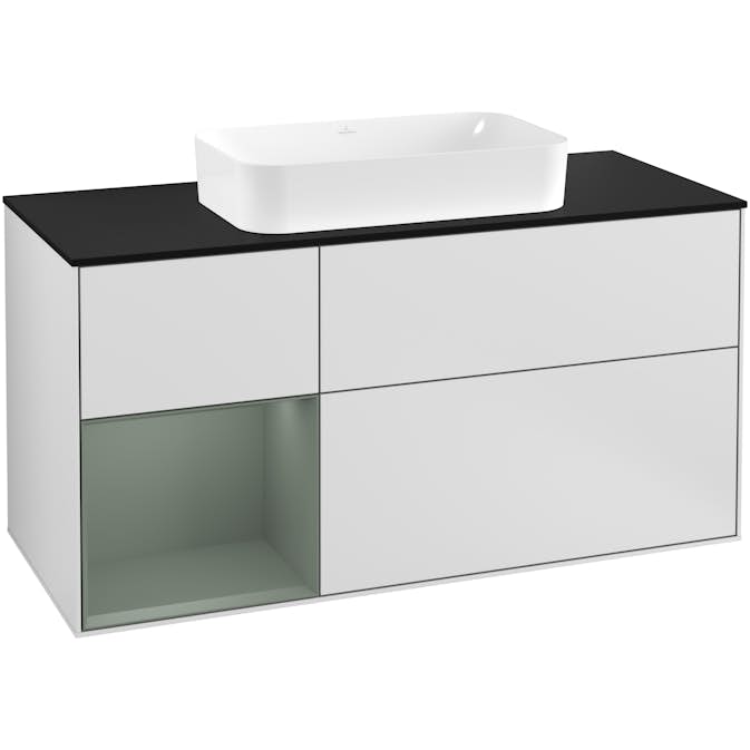 Tvättställsskåp Villeroy & Boch Finion med 3 Lådor Hylla och Bänkskiva för Fristående Tvättställ