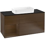 Tvättställsskåp Villeroy & Boch Finion med 3 Lådor Hylla och Bänkskiva för Fristående Tvättställ