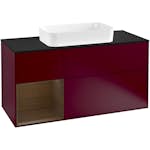 Tvättställsskåp Villeroy & Boch Finion med 3 Lådor Hylla och Bänkskiva för Fristående Tvättställ