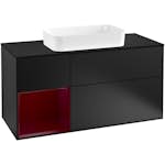 Tvättställsskåp Villeroy & Boch Finion med 3 Lådor Hylla och Bänkskiva för Fristående Tvättställ