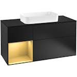 Tvättställsskåp Villeroy & Boch Finion med 3 Lådor Hylla och Bänkskiva för Fristående Tvättställ