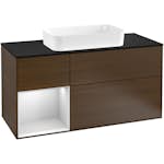 Tvättställsskåp Villeroy & Boch Finion med 3 Lådor Hylla och Bänkskiva för Fristående Tvättställ