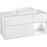 Tvättställsskåp Villeroy & Boch Finion med 3 Lådor Hylla och Bänkskiva för Fristående Tvättställ