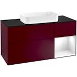 Tvättställsskåp Villeroy & Boch Finion med 3 Lådor Hylla och Bänkskiva för Fristående Tvättställ