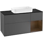 Tvättställsskåp Villeroy & Boch Finion med 3 Lådor Hylla och Bänkskiva för Fristående Tvättställ