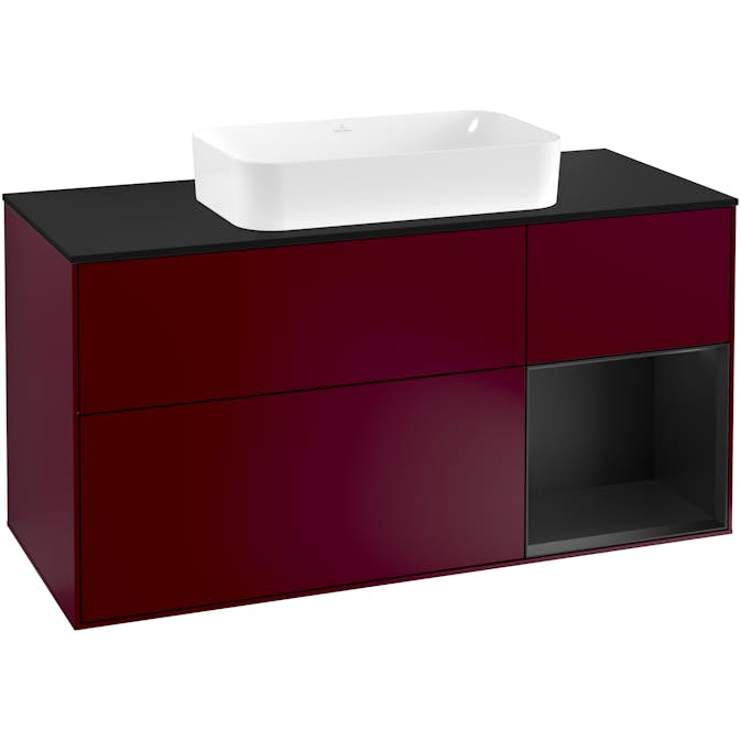 Tvättställsskåp Villeroy & Boch Finion med 3 Lådor Hylla och Bänkskiva för Fristående Tvättställ