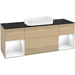 Tvättställsskåp Villeroy & Boch Finion med Två Hyllor och Bänkskiva för Fristående Tvättställ