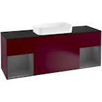 Tvättställsskåp Villeroy & Boch Finion med Två Hyllor och Bänkskiva för Fristående Tvättställ