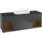 Tvättställsskåp Villeroy & Boch Finion med Två Hyllor och Bänkskiva för Fristående Tvättställ