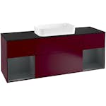 Tvättställsskåp Villeroy & Boch Finion med Två Hyllor och Bänkskiva för Fristående Tvättställ