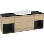 Tvättställsskåp Villeroy & Boch Finion med Två Hyllor och Bänkskiva för Fristående Tvättställ