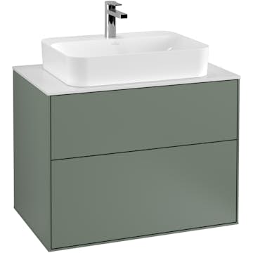 Tvättställsskåp Villeroy & Boch Finion med 2 Lådor och Bänkskiva för Ytmonterat Tvättställ