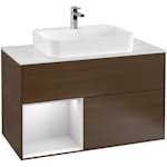 Tvättställsskåp Villeroy & Boch Finion med 2 Lådor Hylla och Bänkskiva för Ytmonterat Tvättställ