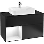 Tvättställsskåp Villeroy & Boch Finion med 2 Lådor Hylla och Bänkskiva för Ytmonterat Tvättställ