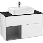 Tvättställsskåp Villeroy & Boch Finion med 2 Lådor Hylla och Bänkskiva för Ytmonterat Tvättställ