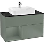 Tvättställsskåp Villeroy & Boch Finion med 2 Lådor Hylla och Bänkskiva för Ytmonterat Tvättställ
