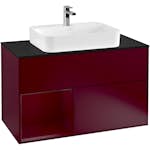 Tvättställsskåp Villeroy & Boch Finion med 2 Lådor Hylla och Bänkskiva för Ytmonterat Tvättställ