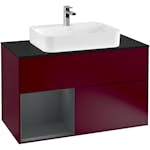 Tvättställsskåp Villeroy & Boch Finion med 2 Lådor Hylla och Bänkskiva för Ytmonterat Tvättställ