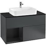 Tvättställsskåp Villeroy & Boch Finion med 2 Lådor Hylla och Bänkskiva för Ytmonterat Tvättställ