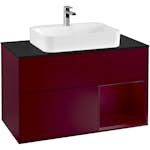 Tvättställsskåp Villeroy & Boch Finion med 2 Lådor Hylla och Bänkskiva för Ytmonterat Tvättställ