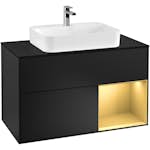 Tvättställsskåp Villeroy & Boch Finion med 2 Lådor Hylla och Bänkskiva för Ytmonterat Tvättställ