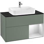 Tvättställsskåp Villeroy & Boch Finion med 2 Lådor Hylla och Bänkskiva för Ytmonterat Tvättställ