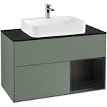 Tvättställsskåp Villeroy & Boch Finion med 2 Lådor Hylla och Bänkskiva för Ytmonterat Tvättställ