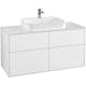 Tvättställsskåp Villeroy & Boch Finion med 4 Lådor och Bänkskiva för Ytmonterat Tvättställ
