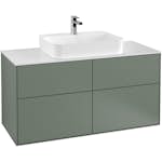 Tvättställsskåp Villeroy & Boch Finion med 4 Lådor och Bänkskiva för Ytmonterat Tvättställ