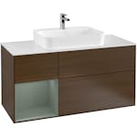 Tvättställsskåp Villeroy & Boch Finion med 3 Lådor Hylla och Bänkskiva för Ytmonterat Tvättställ