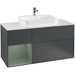 Tvättställsskåp Villeroy & Boch Finion med 3 Lådor Hylla och Bänkskiva för Ytmonterat Tvättställ