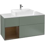 Tvättställsskåp Villeroy & Boch Finion med 3 Lådor Hylla och Bänkskiva för Ytmonterat Tvättställ