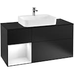 Tvättställsskåp Villeroy & Boch Finion med 3 Lådor Hylla och Bänkskiva för Ytmonterat Tvättställ