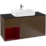 Tvättställsskåp Villeroy & Boch Finion med 3 Lådor Hylla och Bänkskiva för Ytmonterat Tvättställ