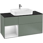 Tvättställsskåp Villeroy & Boch Finion med 3 Lådor Hylla och Bänkskiva för Ytmonterat Tvättställ