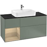 Tvättställsskåp Villeroy & Boch Finion med 3 Lådor Hylla och Bänkskiva för Ytmonterat Tvättställ