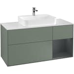 Tvättställsskåp Villeroy & Boch Finion med 3 Lådor Hylla och Bänkskiva för Ytmonterat Tvättställ