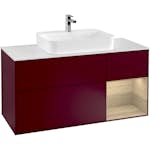 Tvättställsskåp Villeroy & Boch Finion med 3 Lådor Hylla och Bänkskiva för Ytmonterat Tvättställ