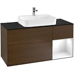 Tvättställsskåp Villeroy & Boch Finion med 3 Lådor Hylla och Bänkskiva för Ytmonterat Tvättställ