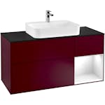 Tvättställsskåp Villeroy & Boch Finion med 3 Lådor Hylla och Bänkskiva för Ytmonterat Tvättställ