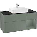 Tvättställsskåp Villeroy & Boch Finion med 3 Lådor Hylla och Bänkskiva för Ytmonterat Tvättställ