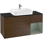 Tvättställsskåp Villeroy & Boch Finion med 3 Lådor Hylla och Bänkskiva för Ytmonterat Tvättställ